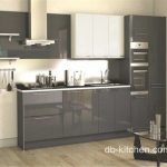 High Gloss Acrylic Grey Custom Modern Kitchen Cabinet for Prime .