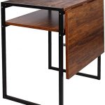 Amazon.com - Folding Dining Table, Compact Drop Leaf Table for .