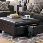 Unique and Creative! Tufted Leather Ottoman Coffee Table | Storage .