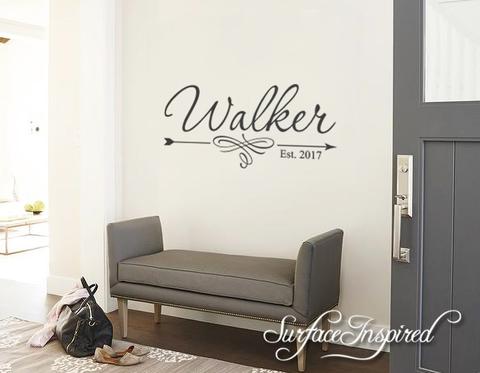 Wall Decals Quote - Personalized Family Name Wall Decal Name .