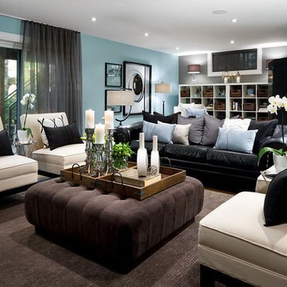 Family Room Decorating Ideas With
  Leather Furniture
