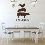 Amazon.com: Farmhouse Wall Decor – 'FARMHOUSE' Vinyl Lettering and .