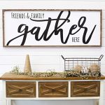 Amazon.com: CELYCASY for Her Gather Sign Living Room Wall Decor .