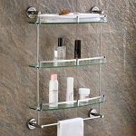 Amazon.com: Wall Mounted Bathroom Shelf, Glass Floating Shelves .