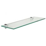Amazon.com: Floating Glass Bathroom Shelf Finish: Chrome, Size: 30 .