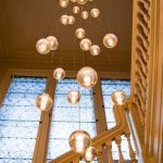 Great lights for a high entrance foyer or double story staircase .