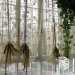 French Country cafe curtains | French Country Hand Crochet Lace .