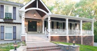 Front Porch Pictures in 2020 | Front porch design, Porch roof .