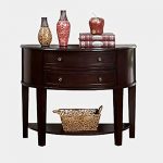 Amazon.com: Wood Console Table with Half Moon Shaped - Console .