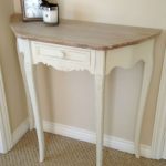 Cream-French-Country-Shabby-Chic-Half-Moon-1-Drawer-Console-Hall .