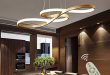 Modern LED Acrylic Chandelier Dining Room Dimmable 3000K~6500K .