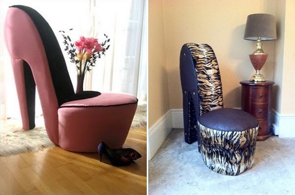 Sit Comfortably in These High Heeled Stiletto Shoe Chairs - AllDayCh