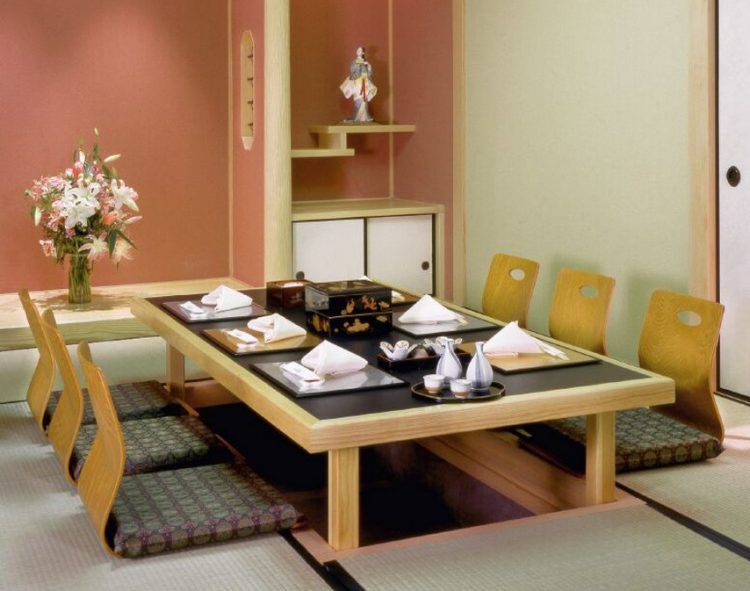 20 Trendy Japanese Dining Table Designs | Furniture sets design .