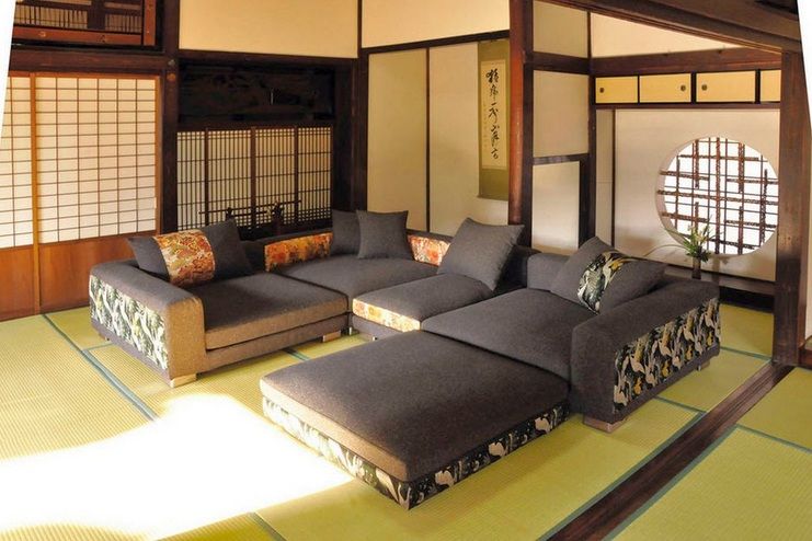Japanese style living room ideas with modern couch set | Decolover .