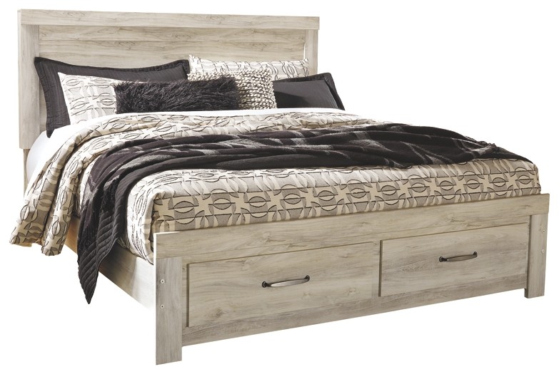 Bellaby - King Platform Bed with 2 Storage Drawers | B331B9-56S-58 .