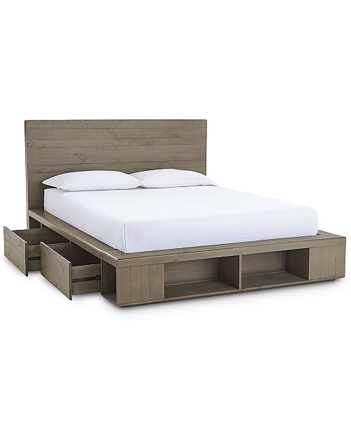 Furniture Brandon Storage King Platform Bed, Created for Macy's .