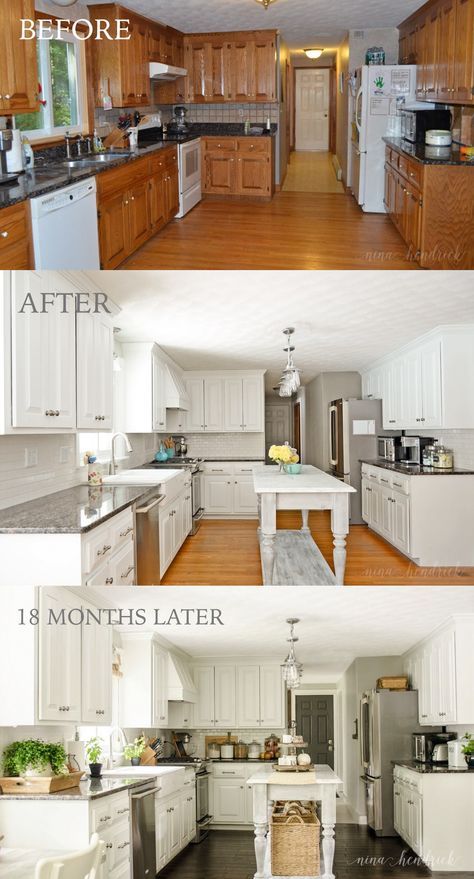 How to Paint Oak Cabinets and Hide the Grain | Kitchen design .