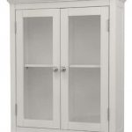 Amazon.com: Classique Elegant Wood Wall Cabinet (White), Two Glass .