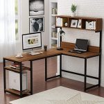 Amazon.com: Tribesigns L-Shaped Desk with Hutch, 68 Inches Corner .