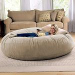 Jaxx 6 Foot Cocoon - Large Bean Bag Chair for Adults, Camel .