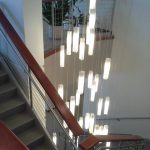 Modern chandelier lighting for foyer or entryway | Stairway .