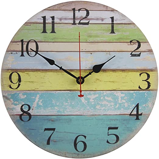 Amazon.com: Old Oak Large Decorative Wall Clock Silent Non-Ticking .
