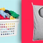 This $14 hanging laundry hamper is perfect for small spac