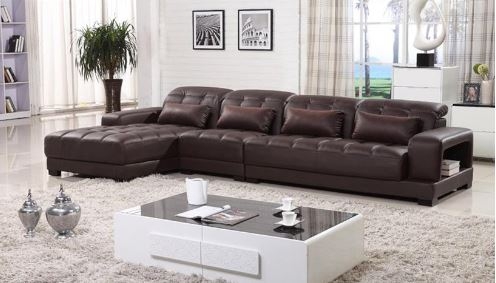 Sectional sofa with chaise | Leather sectional |L shaped sectional .