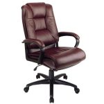 Office Star Products Burgundy Leather High Back Executive Office .