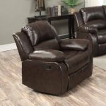 Happy Homes 10100 Modern Brown Bonded Leather Recliner Sofa Set .
