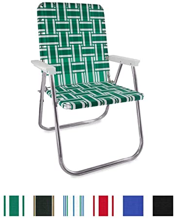 Amazon.com: Lawn Chair USA Aluminum Webbed Chair (Classic, Green .