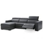 Furniture Nevio 3-pc Leather Sectional Sofa with Chaise, 1 Power .
