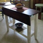 Narrow drop leaf Dining Table with storage … | Dining table with .