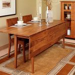 Zoe Pedestal Dining Table Cherry | Narrow dining tables, Dining .