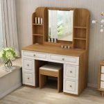 Table Chair Set With Mirror Cabinet Dressing Makeup Table With .