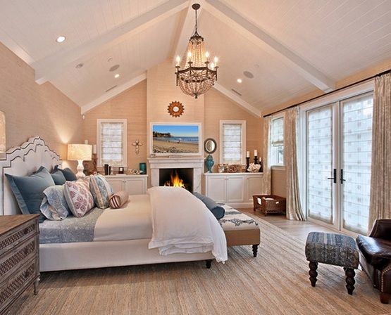 Cathedral bedroom ceiling lights ideas | Decolover.net | Vaulted .