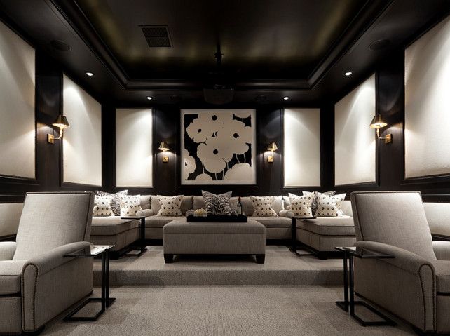 Sober, elegant...versatile Home Theater: Many friends or just one .