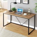 Amazon.com: FOLUBAN Rustic Industrial Computer Desk,Wood and Metal .
