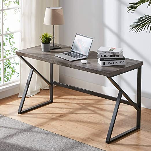 Amazon.com: HSH Industrial Home Office Desk, Metal and Wood .
