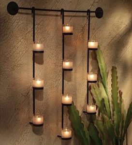 Metal Wall Decor With Candles – lanzhome.com