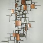 Large Welded Metal Wall SculptureCandle Holder Copper by autodor .