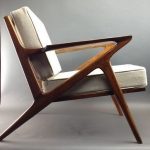 Danish Mid Century Modern Selig Z Style Teak Lounge Chair .