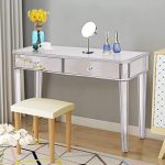 Amazon.com: Tangkula Mirrored Makeup Table Desk Vanity for Women .