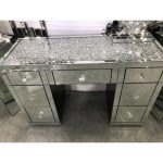 Direct Sell Crushed Diamonds On Table Top Mirrored Dressing Table .