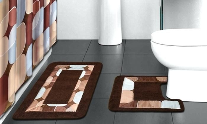 aqua bathroom rugs (Dengan gamba