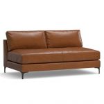Armless Loveseat Sofas | Love seat, Leather sofa, Best leather so