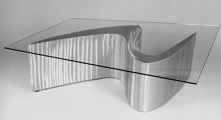 Form Table modern art furniture by California sculptor Bruce Gr