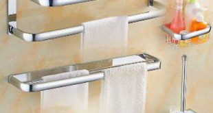 Chrome Modern Bath Accessories Towel Bar Ring Toilet Bathroom .