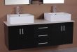 Adorna 61 inch Contemporary Double Sink Bathroom Vani