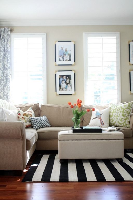 A New Living Room Rug: Stripes for the Win | Rugs in living room .